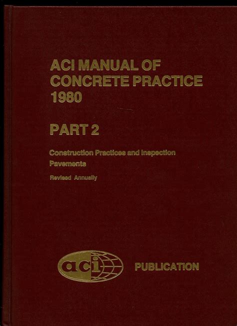 Aci manual of concrete practice by american concrete institute. - Teoría método en el registro de las manifestaciones gráficas rupestres.