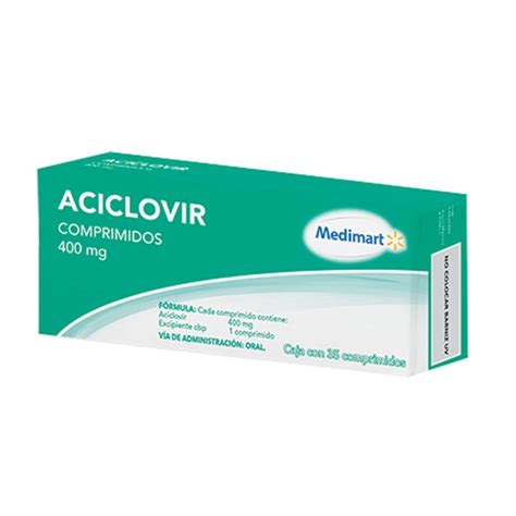 Aciclovir Medimart 200 mg, 25 tabletas a un súper precio. Compra todo en Farmacia con envío a domicilio. Tu tienda en línea Walmart.. 
