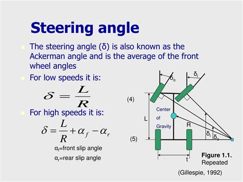Ackerman Angle Calculations