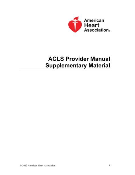Acls provider manual supplementary material 2012. - Lewicki 5 edition essentials of negotiation.