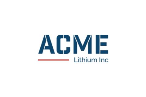 Dec 1, 2023 · ACME Lithium Inc. is a Canada-based mineral exploration company. The Company is focused on acquiring, exploring, and developing battery metal projects in partnership with technology and commodity companies. . 