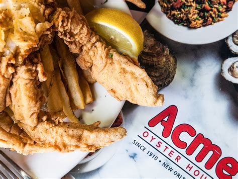 Acme oyster house near me. Oyster $12.25; Po-boys. All Po-boys Come Dressed With Mayo, Lettuce, Tomato & Pickle. Fried Peace Maker Po-boy $12.99. voted #4 in top ten sandwiches golden fried oysters & shrimp, seasoned to perfection, with tabasco infused mayo. Fried Oyster Po-boy $16.25. Fried Oyster Loaf $18.25. 12 french bread with butter & pickles. Fried Shrimp Po-boy ... 