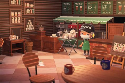 Feb 12, 2021 - Here are some ideas and tips for Animal Crossing New Horizons coffee shop design as well as ACNH cafe design codes for the stall, menu, floor tiles, sign, shelves, and food.. 