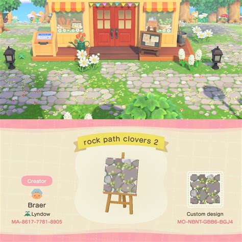 This is a pattern or custom design for the Animal Crossing New Horizons game for the Nintendo Switch. Enter the Creator or Design code in the Custom Designs Portal inside the Able Sisters shop or on your NookPhone. Floors, Paths. cottage, cottagecore, cute, fairy, fairycore, floral, flower, flowers, kawaii, natural, path, paths, wood.