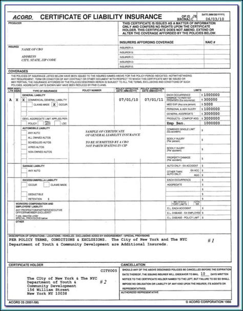 Acord 25 Forms Instruction Guide Form Resume Examples Mj1vWbjKwy