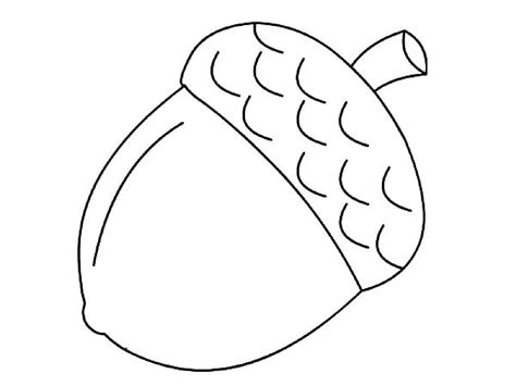 Acorn Coloring Shee