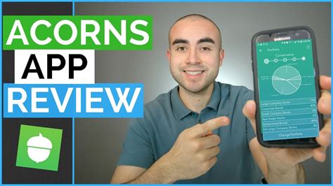 Acorn app review. Getting started with Acorns is easy. You open an account by visiting the Acorns website or mobile app, enter some personal information and then link your banking account to the app. Acorns has a $0 account minimum balance, but requires at least $5 to start investing. Acorns Services 