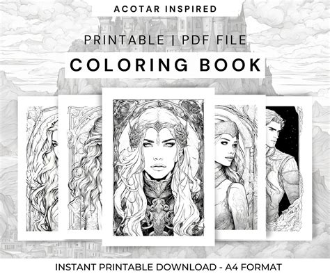 Acotar Coloring Book Pdf 1539+ SVG Cut File Free SVG Cut Files Yuor