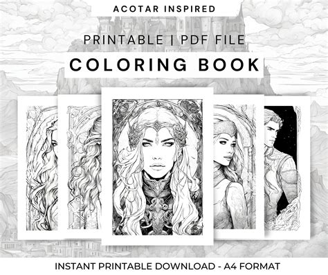 Acotar Coloring Book Pdf 412+ File Include SVG PNG EPS DXF Free SVG