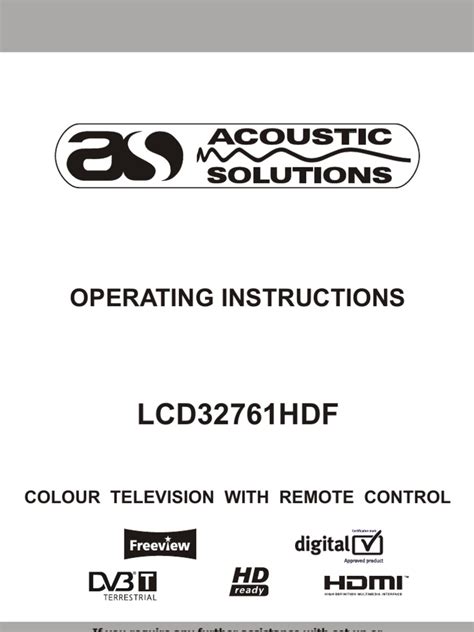 Acoustic Solutions lcd32761hdf