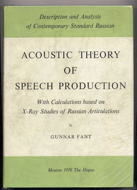 Acoustic Theory Speech Production
