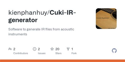 Acoustic ir database.  Cuki IR generator Open source App Acoustic Amplification Yes, the idea is...