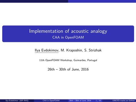Acoustics Analogy