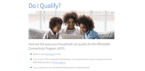 To enroll for the Affordable Connectivity Program, eligible househo