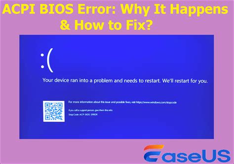 Acpi bios error windows 8. .  Perform System Restore When the ACPI_BIOS_ERROR...