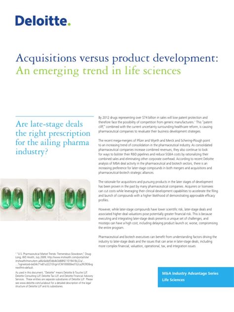 Acquisitions Versus Product Development