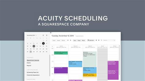 Acquity scheduling. Reasons for switching to Acuity Scheduling. Acuity has more integrations with other software I am already using (e.g. Kajabi) and, probably most importantly, Acuity came recommended by successful business owners in my field. Then I used the free trial to get acquainted and Acuity had such a clean interface and easy-to … 