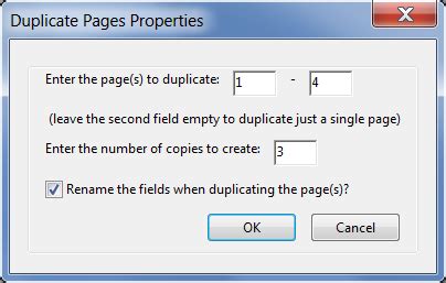 Acrobat -- Duplicate Pages of a PDF file (including Form Fields)