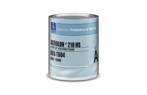 Acrolon 218 hs. PRODUCT DESCRIPTION: Acrolon 218 HS is a polyester modified, aliphatic, acrylic polyurethane formulated specifically for in-shop applications. Also suitable for industrial … 