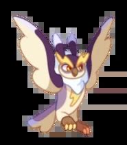 Acromi prodigy.  It has two small yellow lightning bolt emblems for eyebrows, an...