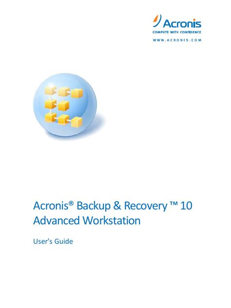 Acronis Backup Recovery 10 User Guide