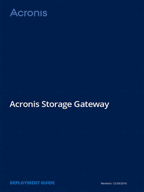 Acronis Storage Gateway Deployment en us