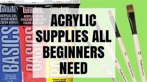 Acrylic Painting Material List