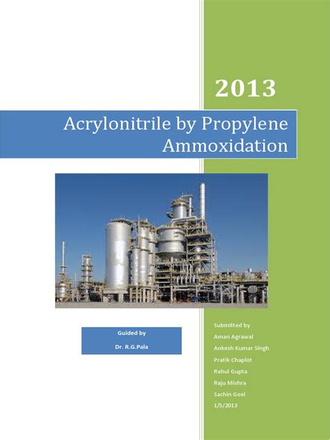 Acrylonitrile Production by Propylene Am pdf