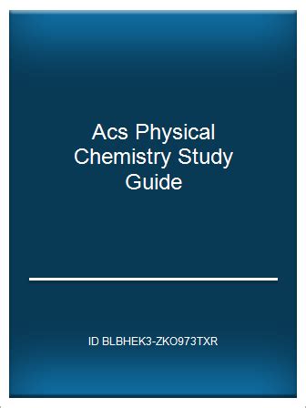 Acs physical chemistry study guide price. - Ite parking generation manual 3rd edition.
