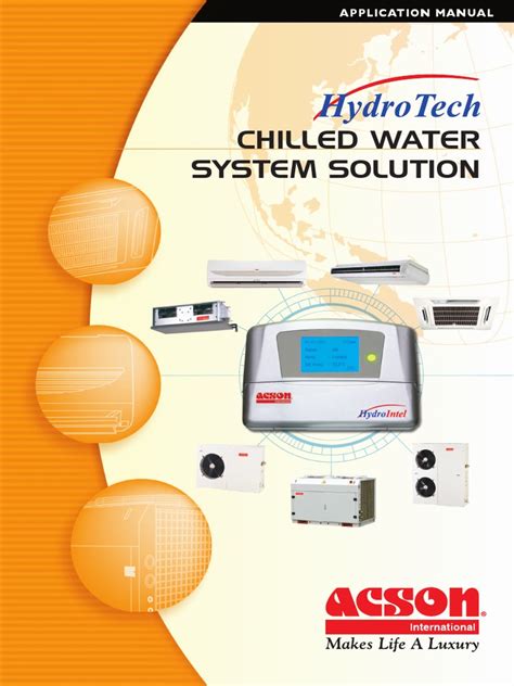 Acson Hydrotech Chilled Water System Solution Application Manual