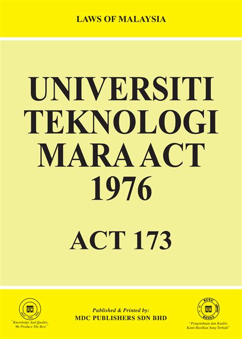Act 173 Universiti Teknologi MARA Act 1976