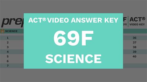 Act 69f Answer Key