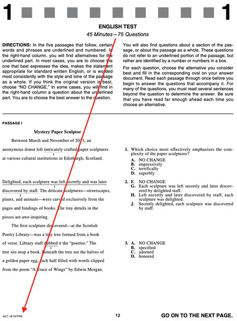 Act Practice Test Questions And Answers