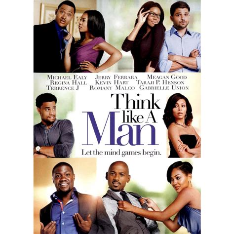 About this movie. The balance of power in four couples' relationships is upset when the women (Gabrielle Union, Meagan Good, Regina Hall, Taraji P. Henson) start using the advice in Steve Harvey's book, Act Like A Lady, Think Like A Man, to get more of what they want from their men. When the men (Michael Ealy, Jerry Ferrara, Terrence J, Romany .... 