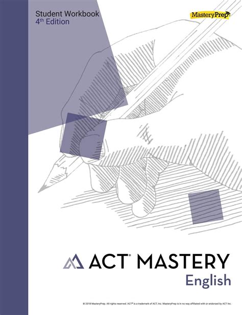 Find many great new & used options and get the best deals for ACT Mastery English : 2017-2018 Edition by MasteryPrep (2017, Trade Paperback) at the best online prices at eBay! Free shipping for many products!
