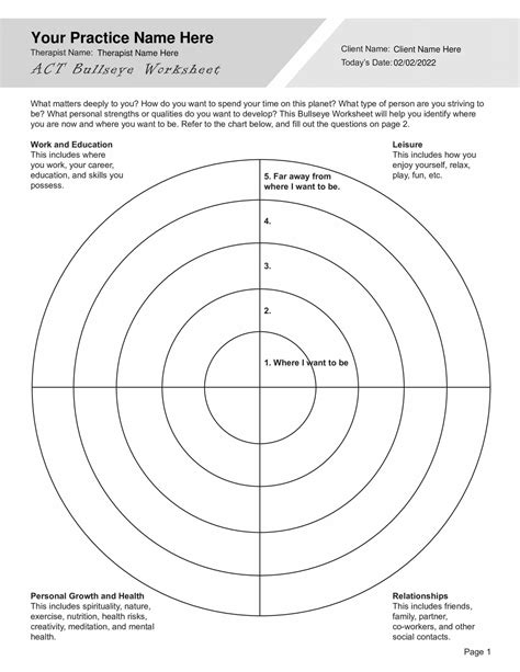 Act therapy worksheets. The worksheet will provide the ACT matrix that individuals can use to visualise and understand the behaviours that move them towards or away from what matters to them or their personal values. It is important to understand this in order to move towards compassionate acceptance of one’s struggles, develop psychological flexibility and … 