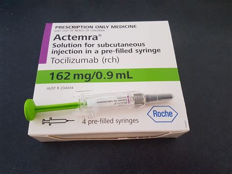Actemra 162 Mg 0 9 Ml Syringe Price