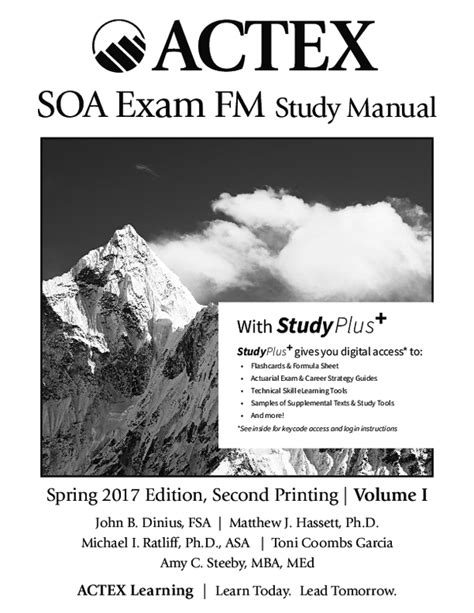 Actex study manual for exam fm. - Atlas der schweizer weiden (gattung salix l.).