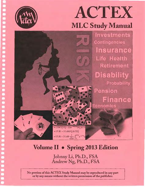 Actex study manual soa exam mlc spring 2013 edition. - Dynamics solution manual hibbeler 13th edition.