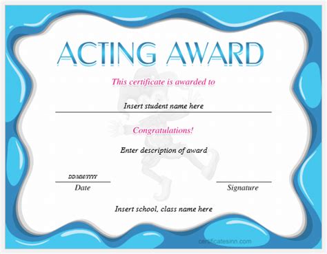 Acting Certificate