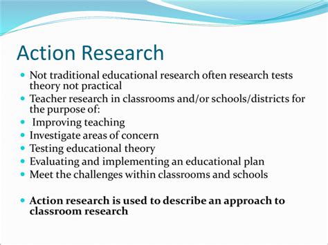 Action Research is Often Used in the Field of Education