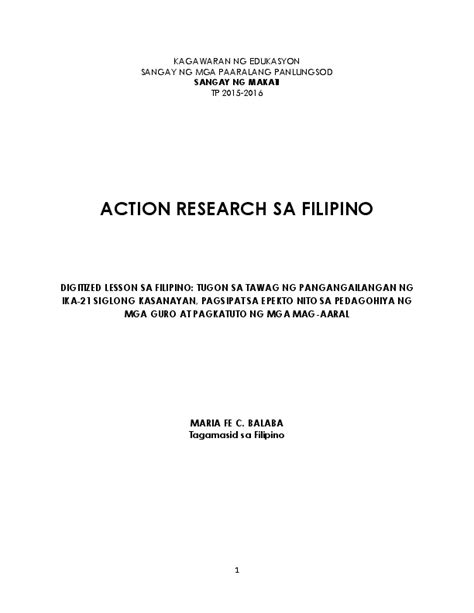 Action Research sa Sulatin 2016 2017 Final pdf
