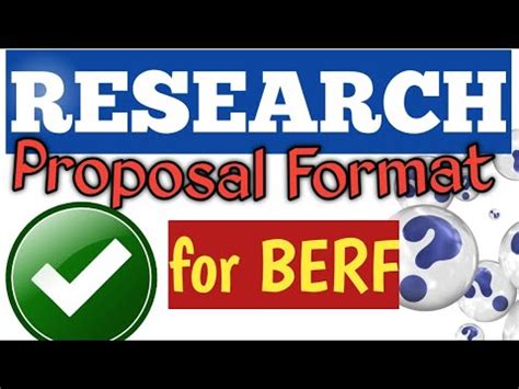 Action and Basic Research Proposal Format - Aligned with (BERF…