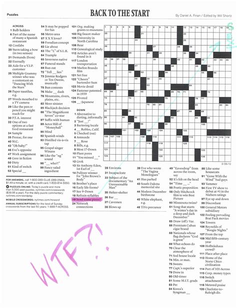 Action item NYT Crossword