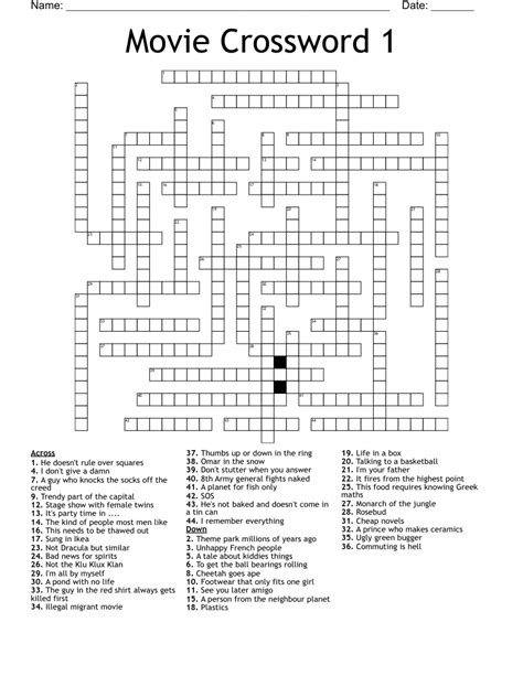 1984 Sci Fi Action Movie. Crossword Clue. We found 20 possible solutions for this clue. We think the likely answer to this clue is THETERMINATOR. You can easily improve your search by specifying the number of letters in the answer.. 