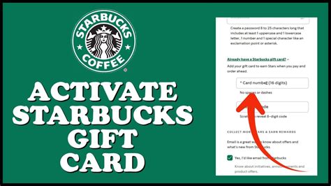 Activate Starbucks Gift Card