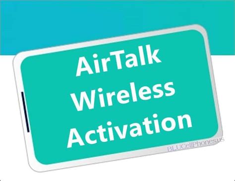 Activate airtalk wireless phone. Things To Know About Activate airtalk wireless phone. 