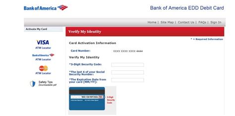 Activate debit card boa. Important: If you still have a Bank of America debit card for your EDD benefits, it will only be active until April 15, 2024. ... Call 1-800-684-7051 or download the Money Network App to activate your prepaid debit card, set your PIN, and check your balance. Use Your Card. 