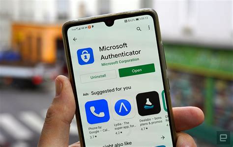 Activating MFA with Microsoft Authenticator in a Huawei phone.