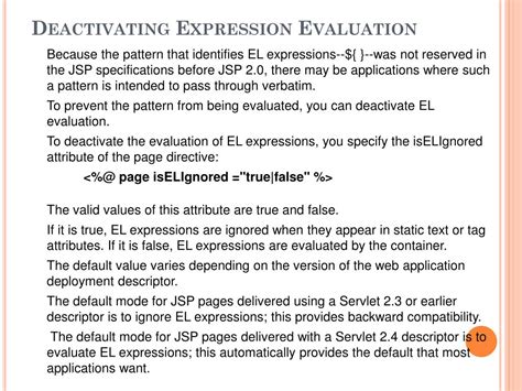 Activating and Deactivating EL evaluation in JSP - CodeJava.net